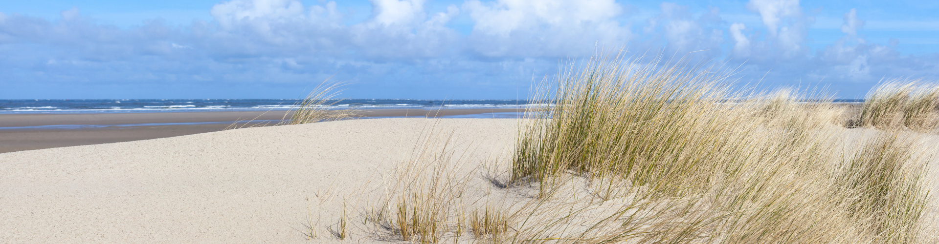 Strand mit Düne und Meer